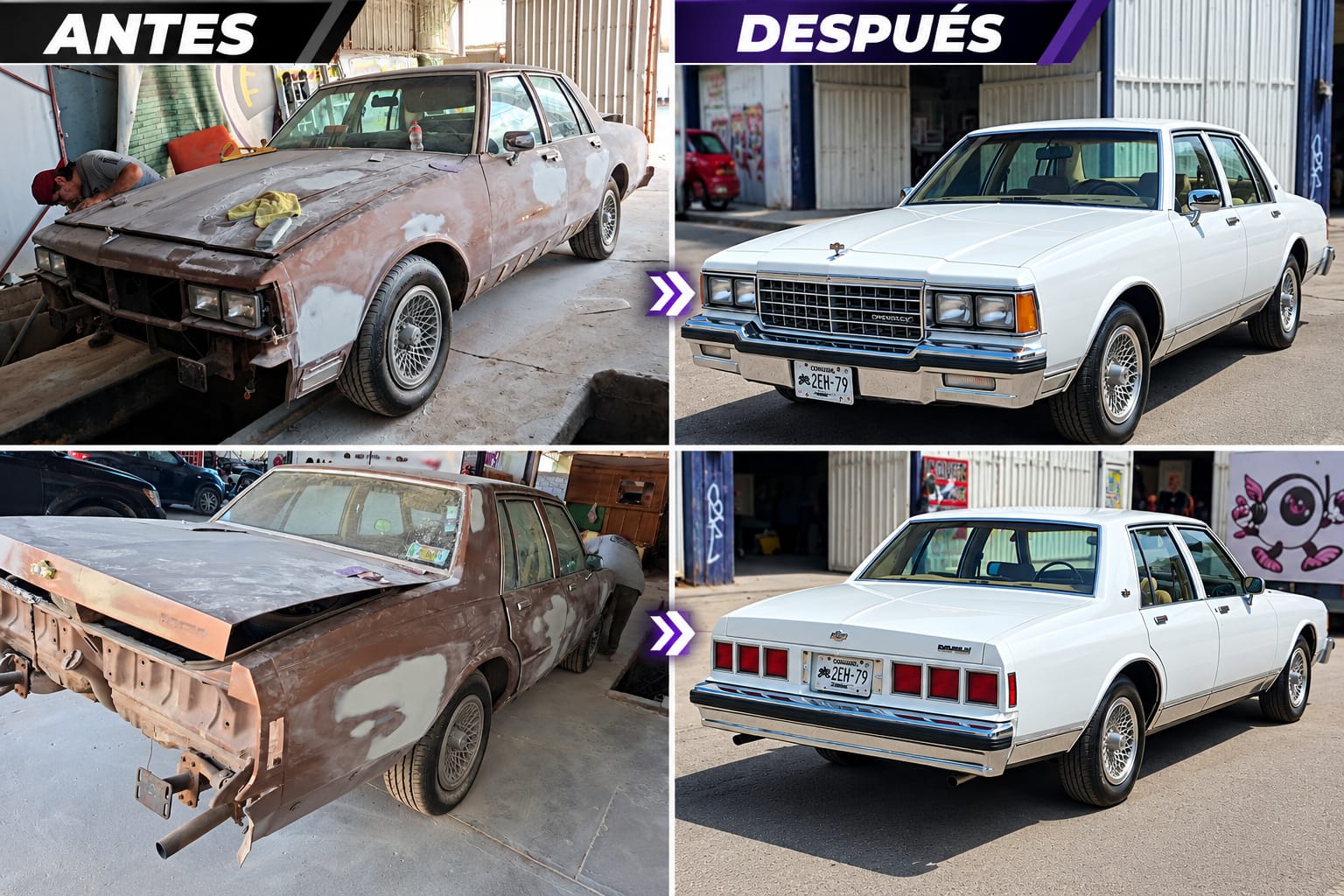 Caprice antes y después